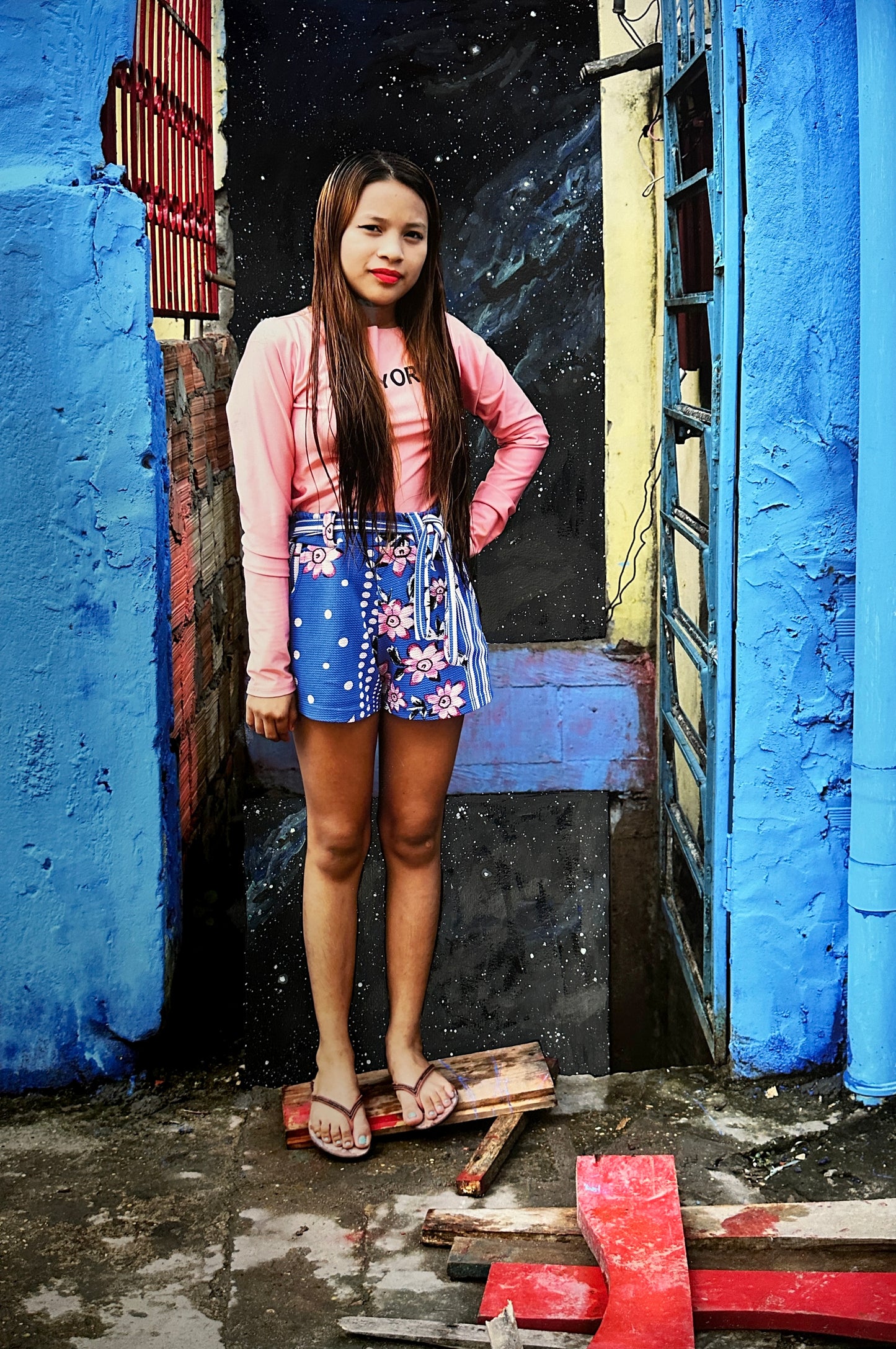 Portal: Brazil Blue (Photo-painting print)